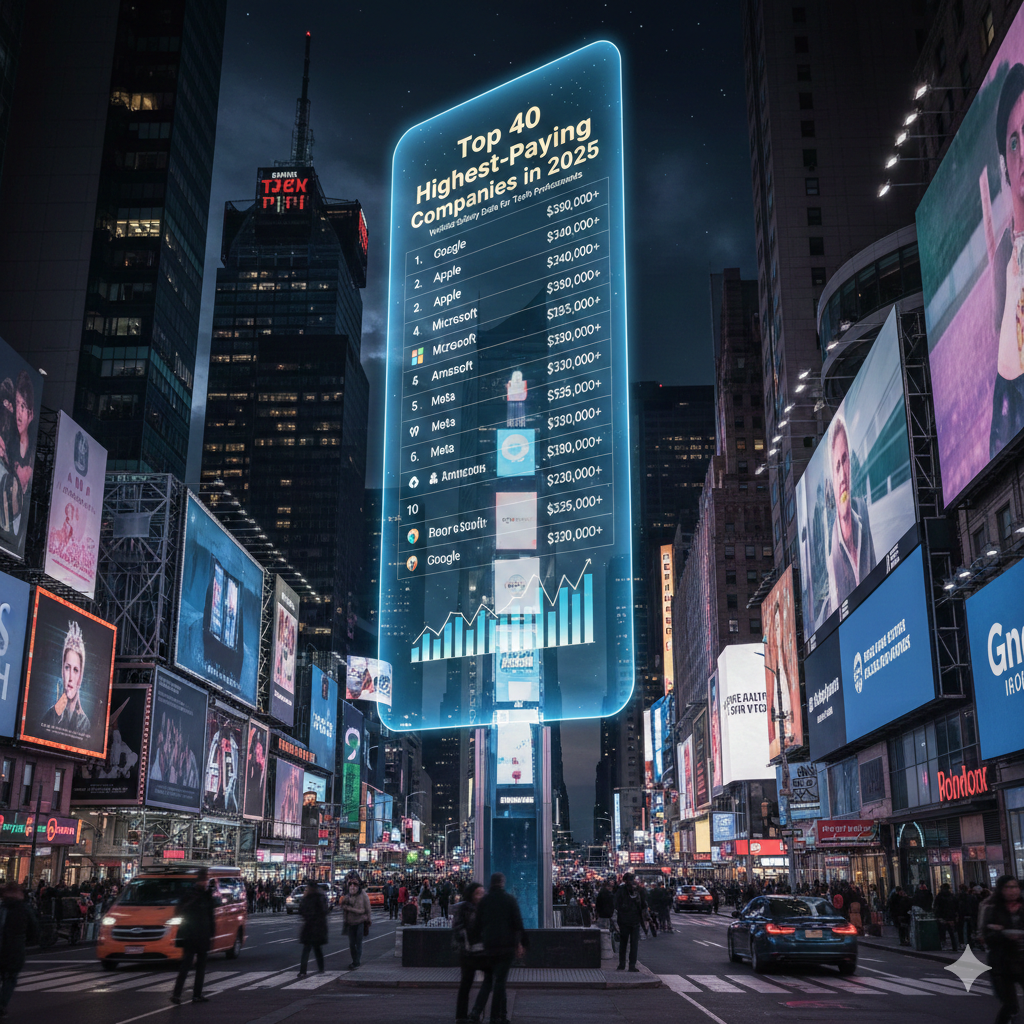 Top 40 Highest-Paying Companies in 2025: Verified Salary Data for Tech Professionals