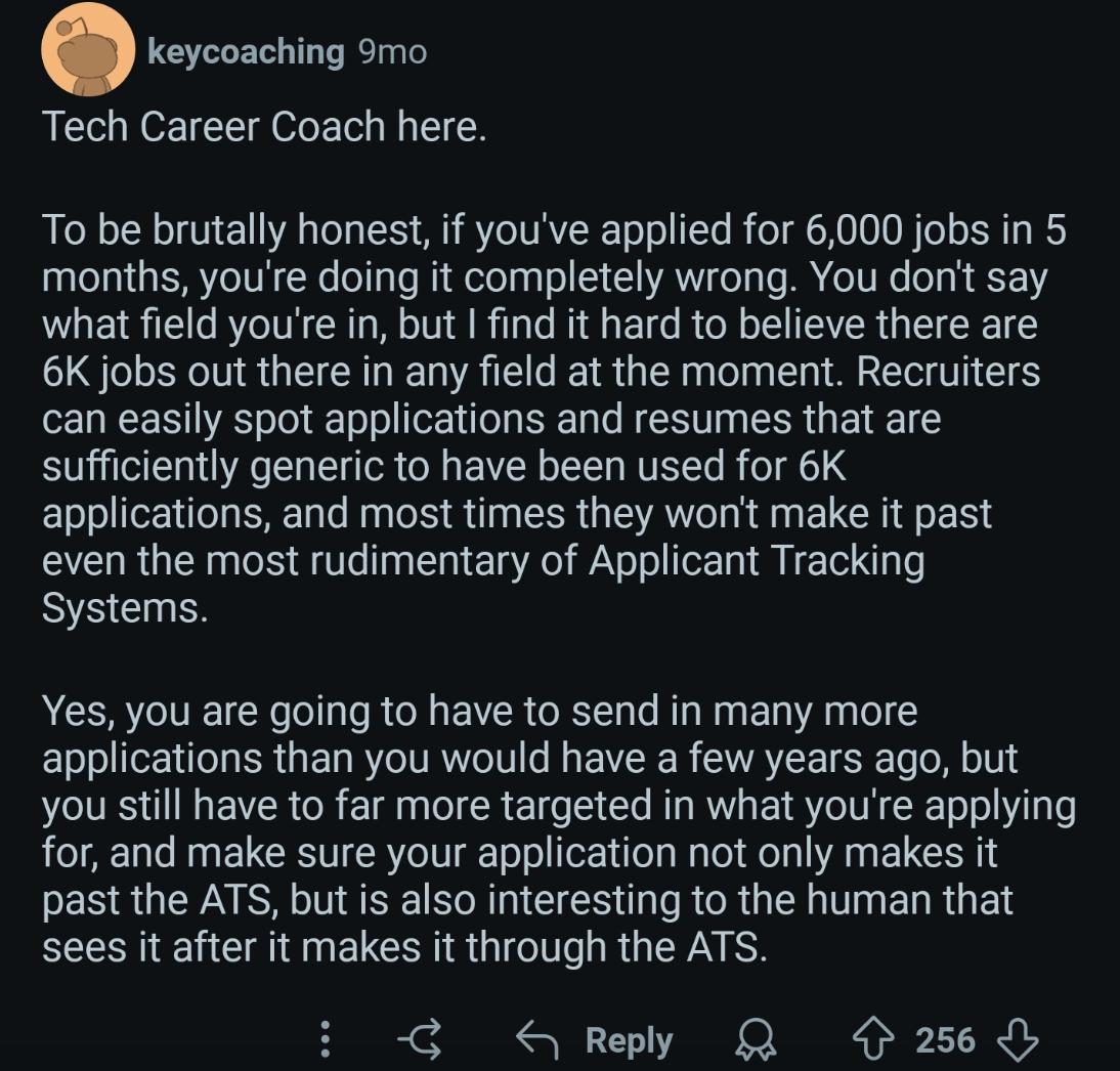 Tech career coach's advice on job applications